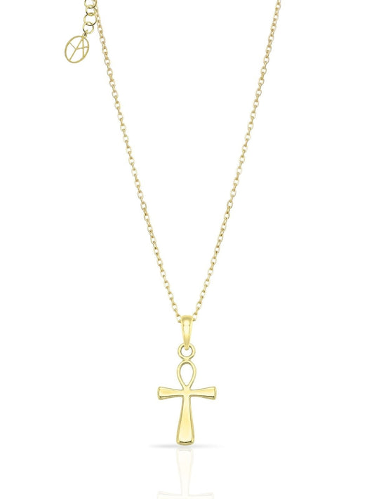 Minimalistische Ankh-Halskette aus Silber – Symbol des Lebens aus 925er Sterlingsilber – Oya Silver
