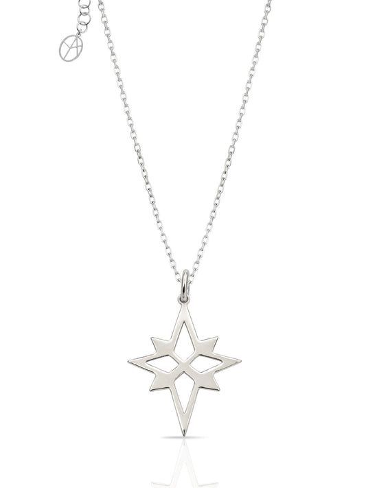 Nordstern-Halskette aus 925 Silber – Oya Silver – Ansicht 2