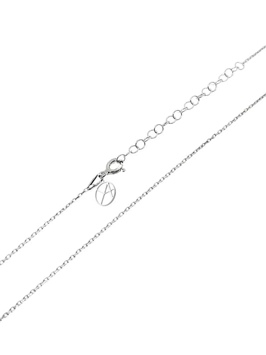 Assyrisches Nazar-Amulett als Halskette aus 925 Silber 1,7 x 2,7 cm – Ansicht 2 | Oya Silver