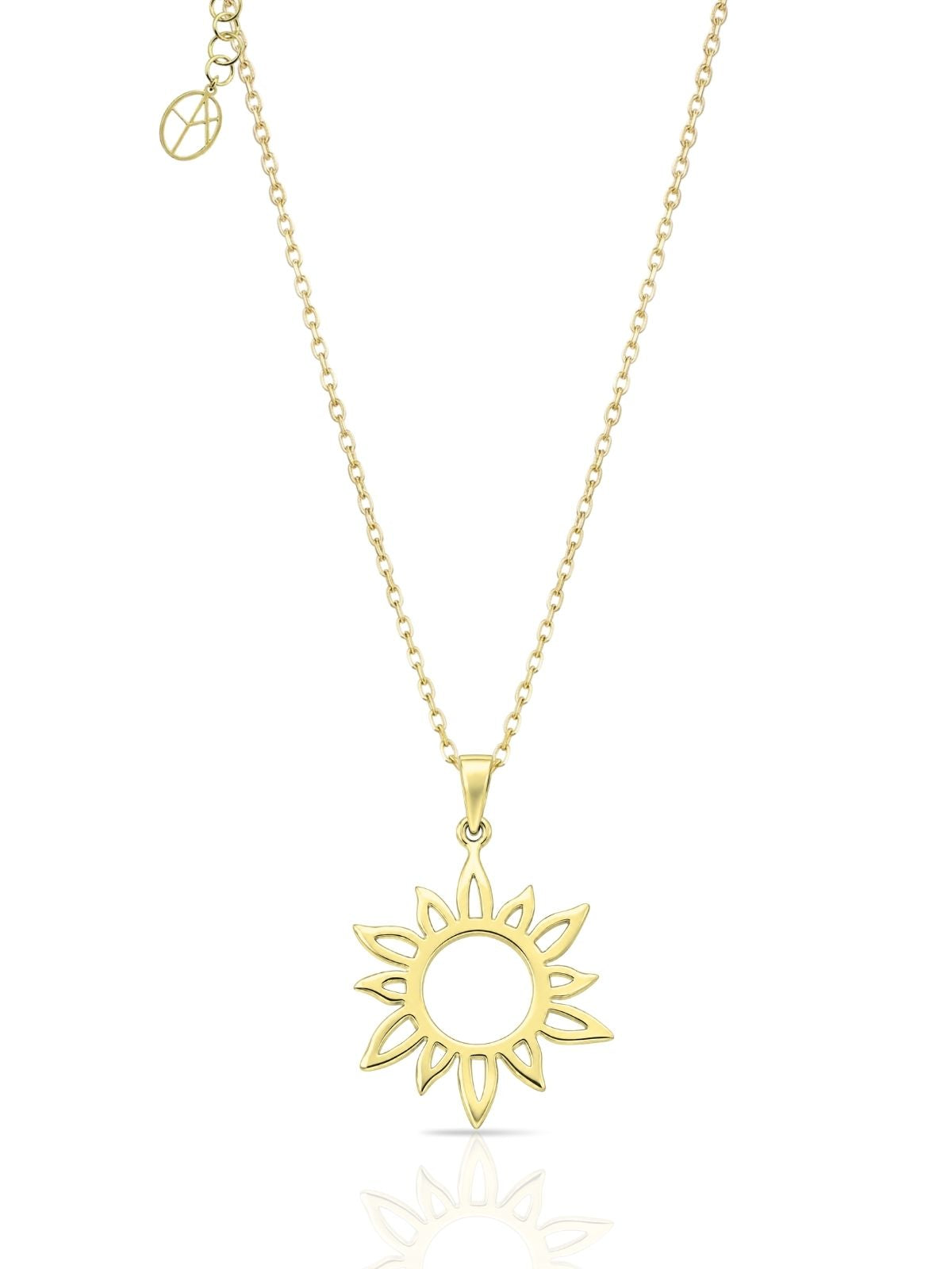 Sonnenblumen-Halskette aus 925 Silber – Oya Silver