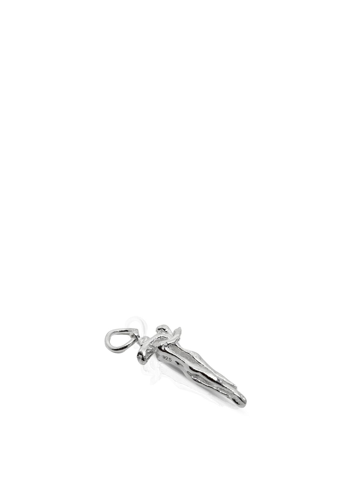 Bewegliche Paar-Halskette aus Silber mit Umarmungsdesign aus 925er Sterlingsilber – Oya Silver – Ansicht 4