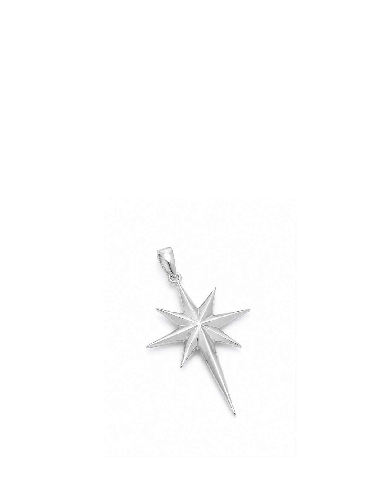 Große Polarstern-Halskette aus Silber aus 925er Sterlingsilber – Oya Silver – Ansicht 4
