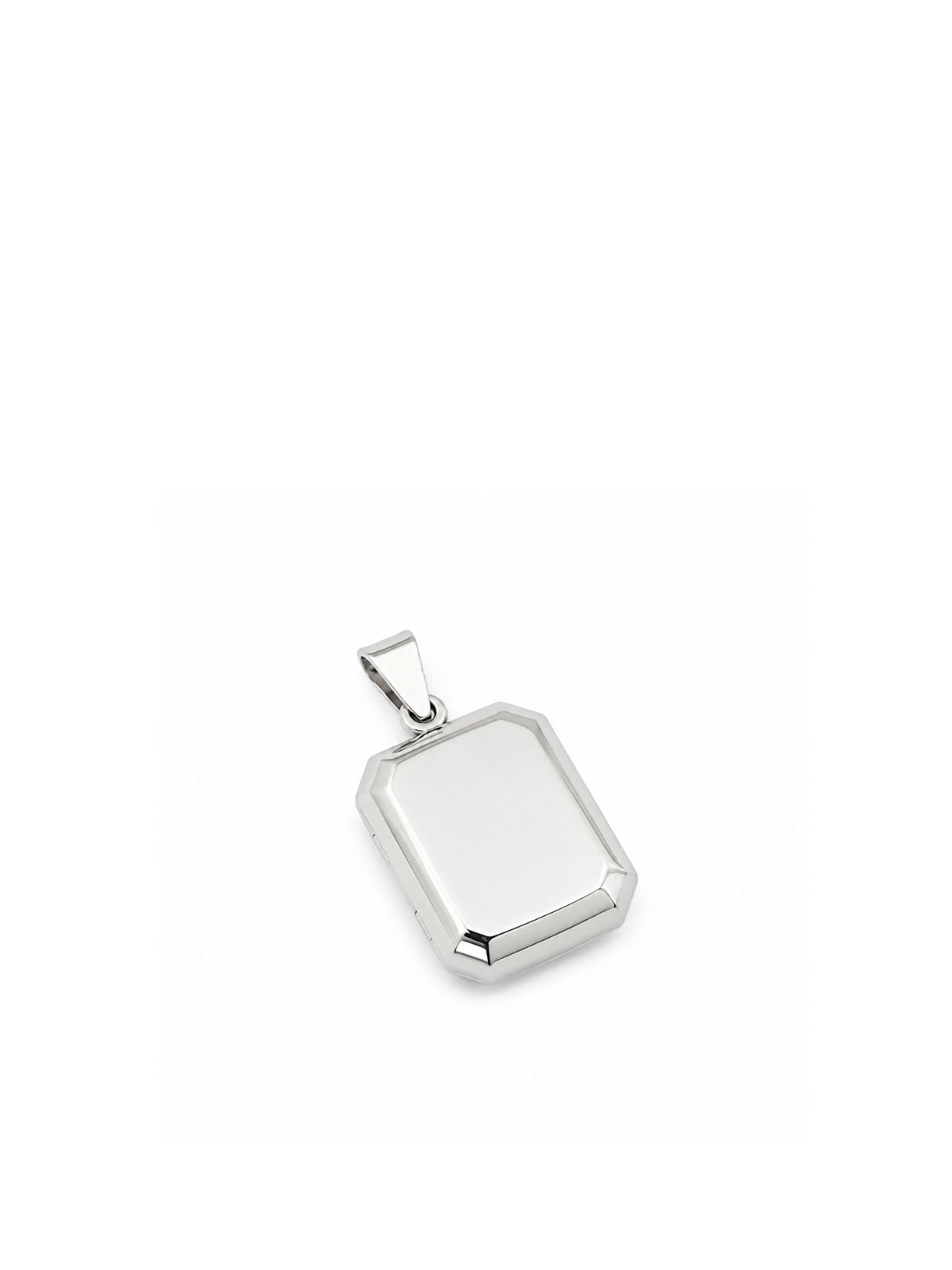 Rechteckige Foto-Medaillon-Halskette aus Silber aus 925er Sterlingsilber – Oya Silver – Ansicht 6