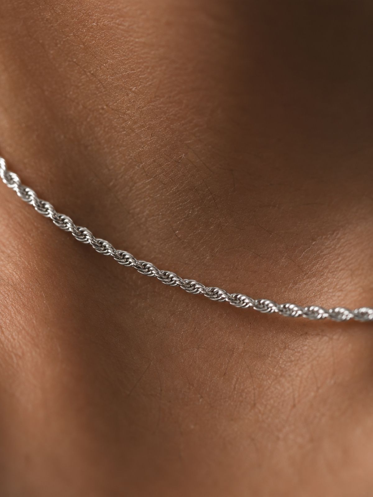 Corda-Seilkette aus Silber mit Rhodiumbeschichtung aus 925er Sterlingsilber – Oya Silver – Ansicht 3
