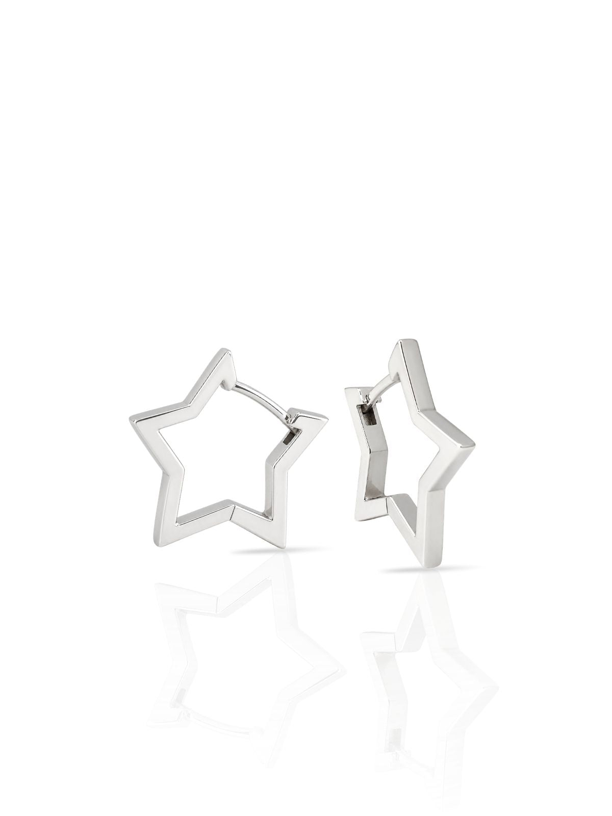 Stern-Creolen aus Silber aus 925er Sterlingsilber – Oya Silver – Ansicht 5