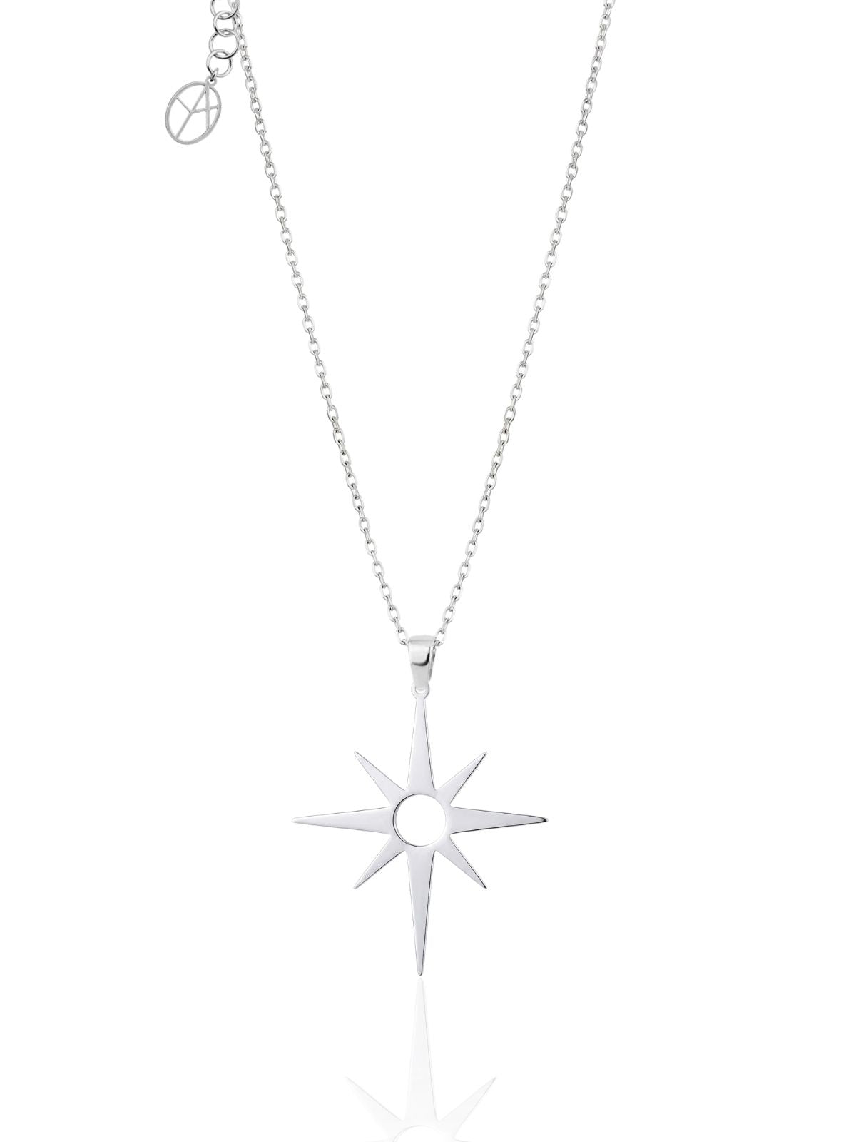 Polarstern-Halskette aus Silber aus 925er Sterlingsilber – Oya Silver – Ansicht 3