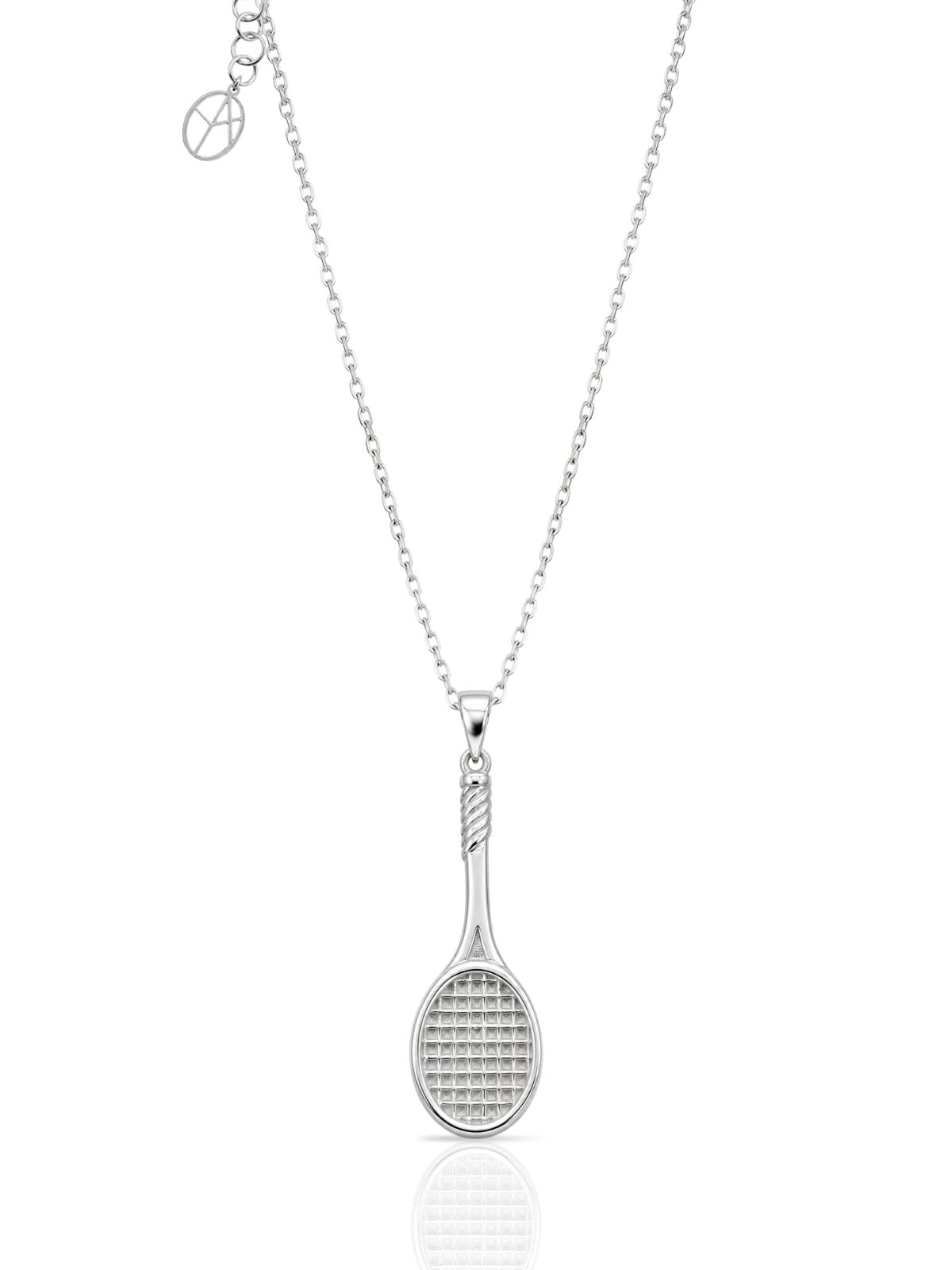 Tennisschläger-Halskette aus 925 Silber – Oya Silver – Ansicht 4