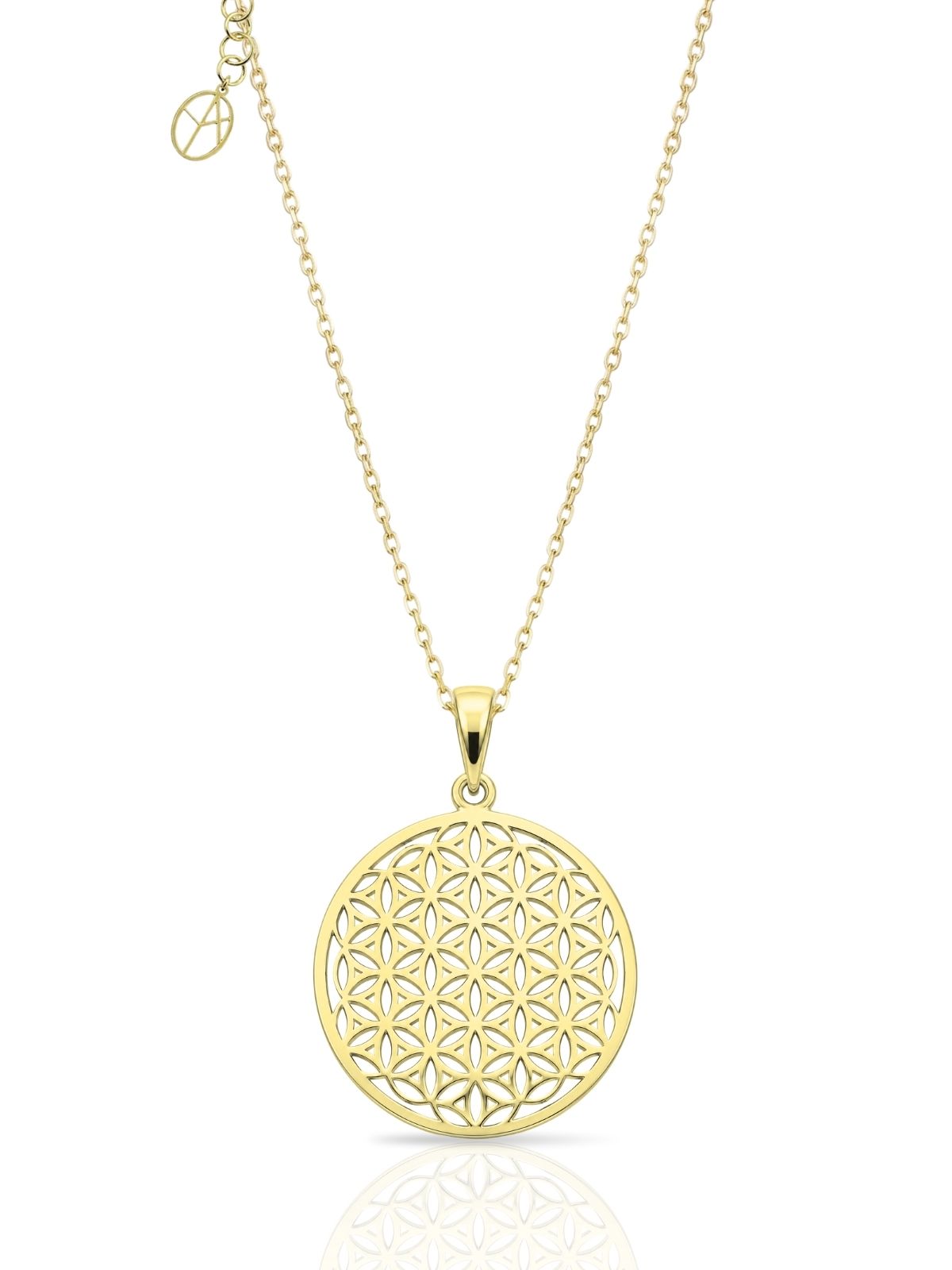 Blume-des-Lebens-Halskette aus 925 Silber – Oya Silver
