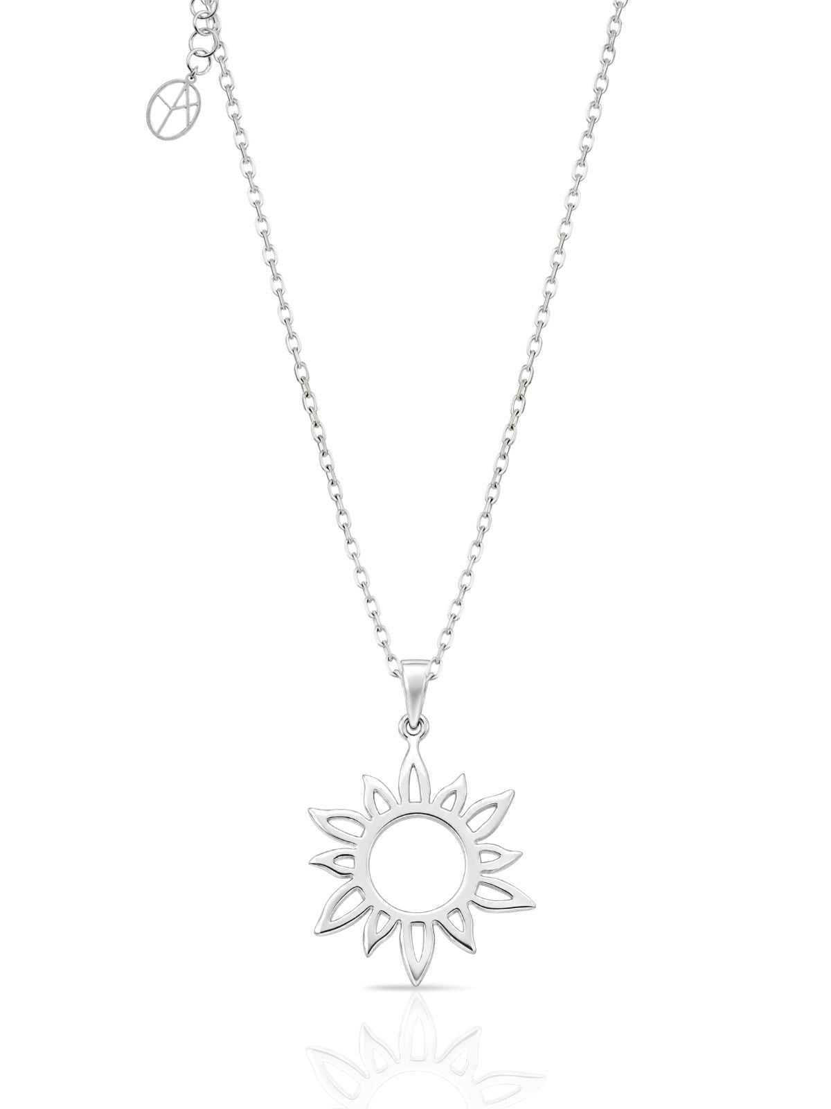 Sonnenblumen-Halskette aus 925 Silber – Oya Silver – Ansicht 4
