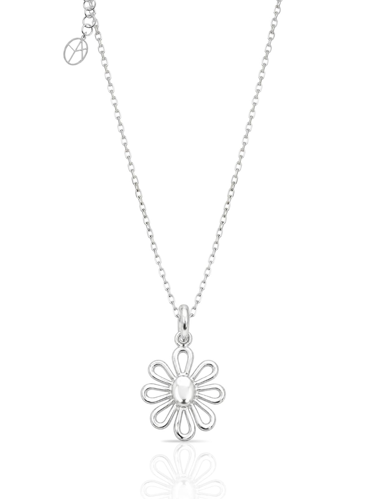 Glücksblumen-Halskette aus 925 Silber – Oya Silver – Ansicht 3