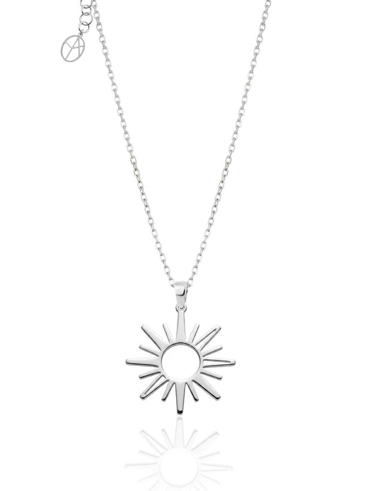 Solfinia Sonnen-Halskette aus Silber aus 925er Sterlingsilber – Oya Silver – Ansicht 2