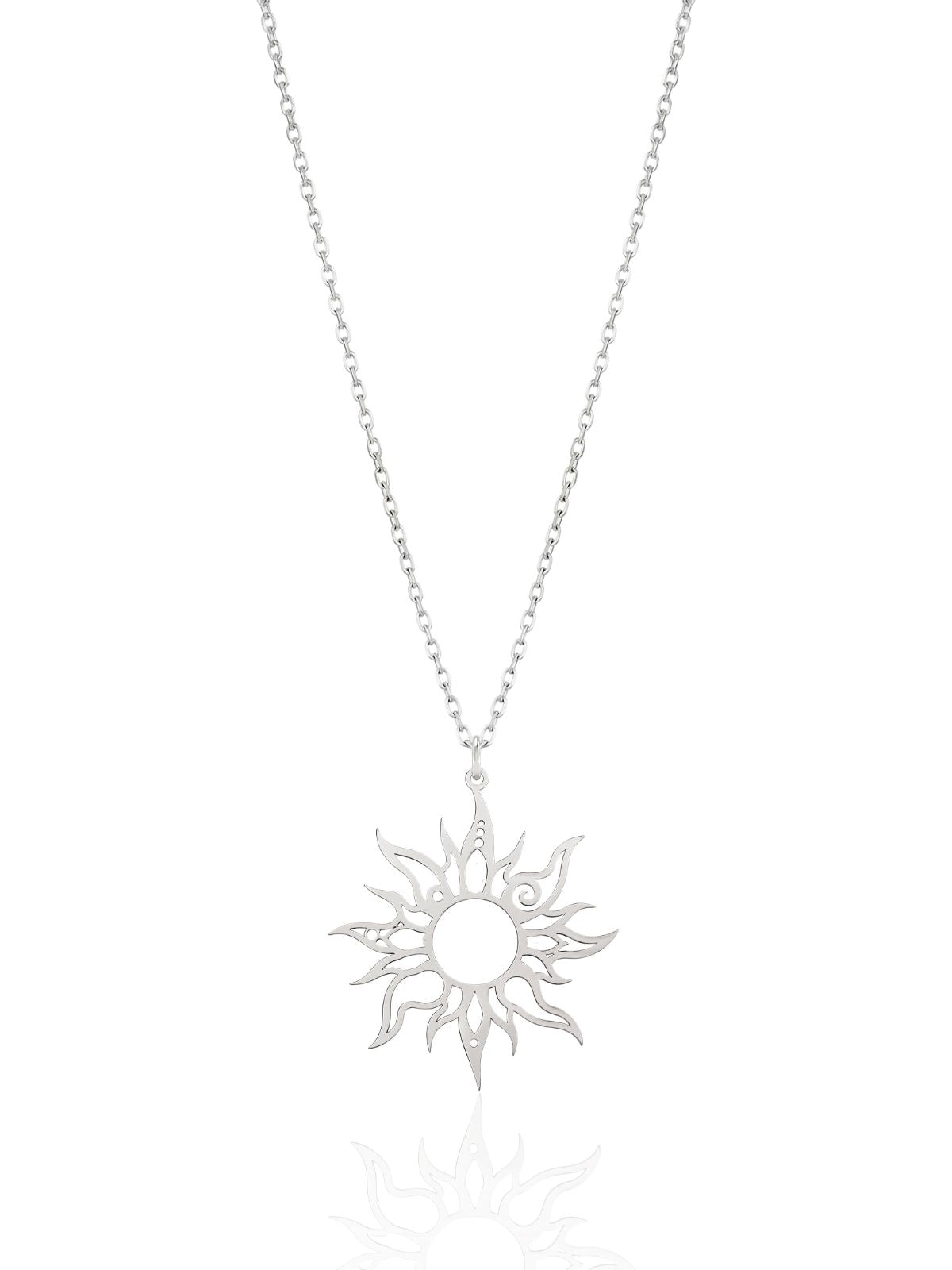 Golden Nomad Sonnen-Halskette aus Silber aus 925er Sterlingsilber – Oya Silver – Ansicht 4
