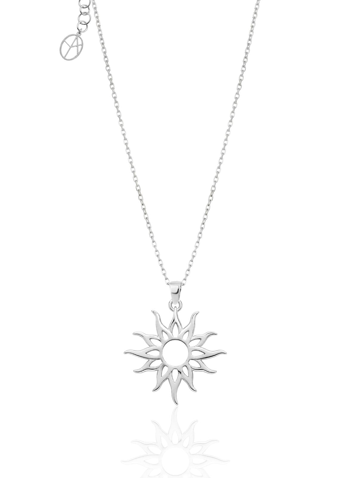Boho Sonnen-Halskette aus Silber aus 925er Sterlingsilber – Oya Silver – Ansicht 3