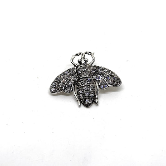 Funkelnde Bienenbrosche aus Silber – Oya Silver