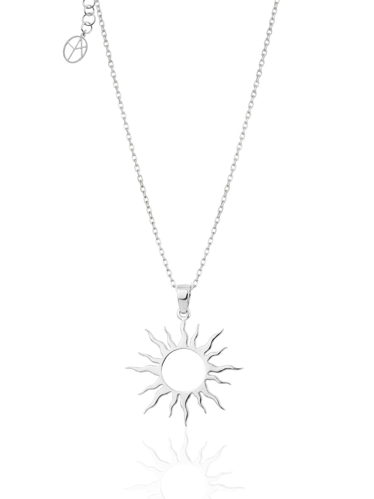 Damen-Sonnenkette aus Silber mit 24K-Vergoldung aus 925er Sterlingsilber – Oya Silver – Ansicht 4